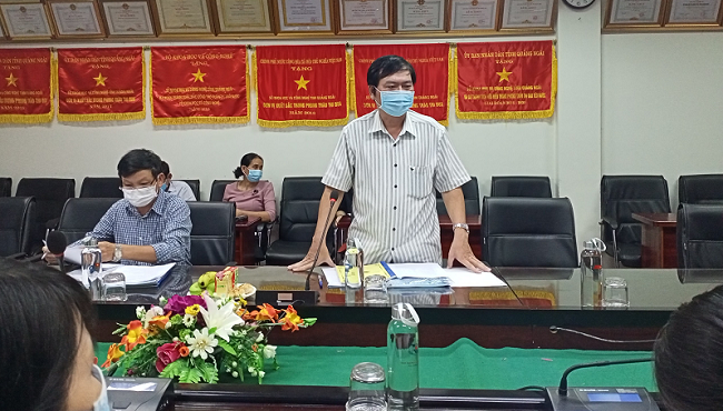 ThS. Nguyễn Văn Thành – Giám đốc Sở KH&CN chủ trì cuộc họp.