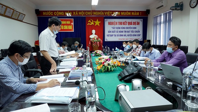 Ông Nguyễn Văn Thành - GĐ Sở KH&CN chủ trì buổi nghiệm thu.