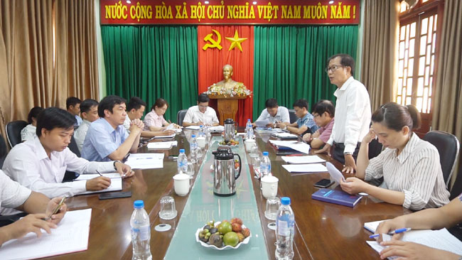 TS. Phan Văn Hiếu, Phó giám đốc Sở KH&CN phát biểu tại buổi làm việc.