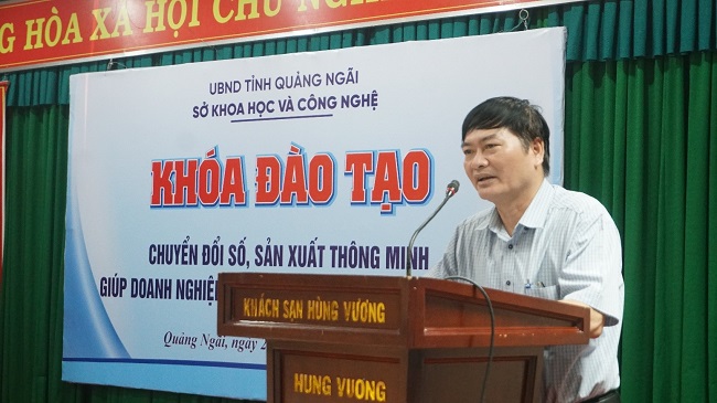 Th.S Nguyễn Văn Thành – Giám đốc Sở KH&CN khai mạc khóa đào tạo.