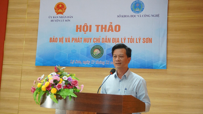 PGĐ Sở KH&CN - Trần Công Hòa phát biểu khai mạc tại Hội thảo.