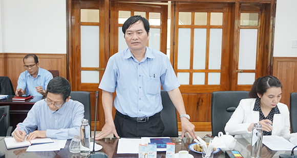 ThS. Nguyễn Văn Thành, Tỉnh ủy viên, Giám đốc Sở KH&CN phát biểu ý kiến.