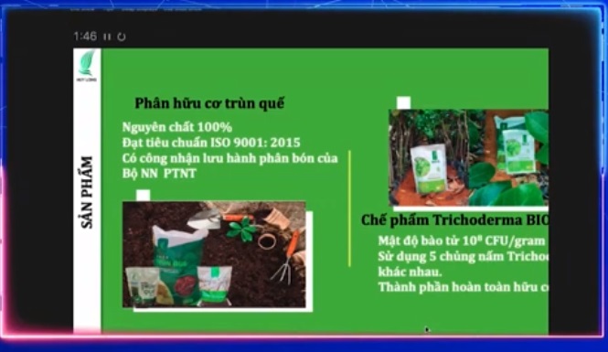 Dự án Phân trùn quế Huy Long và chế phẩm nấm đối kháng Trichoderma BIO-S.
