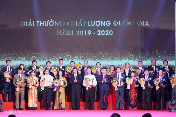 05 Doanh nghiệp tỉnh Quảng Ngãi được tôn vinh tại Lễ trao Giải thưởng chất lượng Quốc gia năm 2019 và 2020.