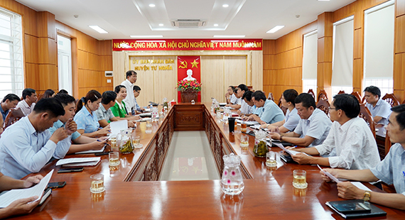 Sở Khoa học và Công nghệ làm việc với UBND huyện Tư Nghĩa