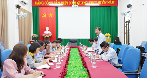 Sở Khoa học và Công nghệ làm việc với Trường Chính trị tỉnh Quảng Ngãi