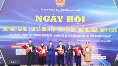 Ngày hội Đổi mới sáng tạo và Chuyển đổi số tỉnh Quảng Ngãi năm 2025