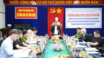 Nghiệm thu đề tài KH&CN cấp tỉnh năm 2026