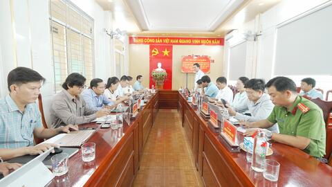 Sở Khoa học và Công nghệ tỉnh Quảng Ngãi làm việc với Ban Thường vụ Đảng ủy xã Bình Minh về kết quả thực hiện nhiệm vụ 9 tháng đầu năm 2026