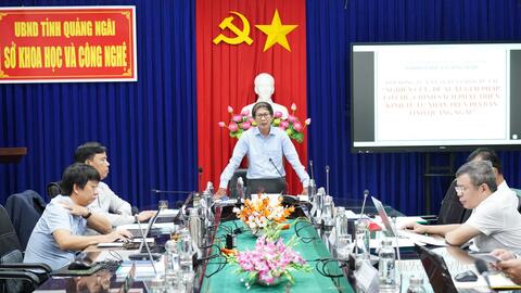 Sở Khoa học và Công nghệ tỉnh Quảng Ngãi tổ chức Hội đồng tư vấn tuyển chọn nhiệm vụ khoa học và công nghệ về phát triển kinh tế tư nhân trên địa bàn tỉnh Quảng Ngãi