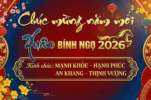 Chức mừng năm mới - Xuân Bính Ngọ 2026