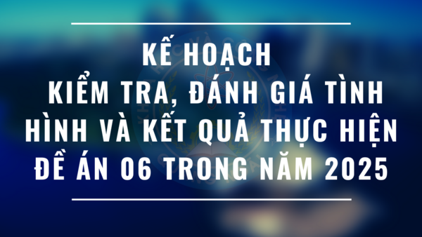 Tăng cường kiểm tra, đánh giá Đề án 06 năm 2025