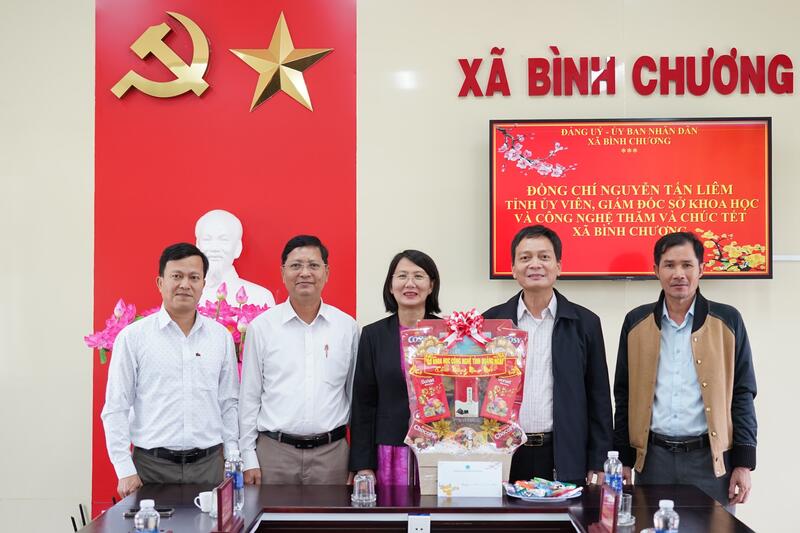 Giám đốc Sở Khoa học và Công nghệ Nguyễn Tấn Liêm thăm, chúc Tết tại các địa phương