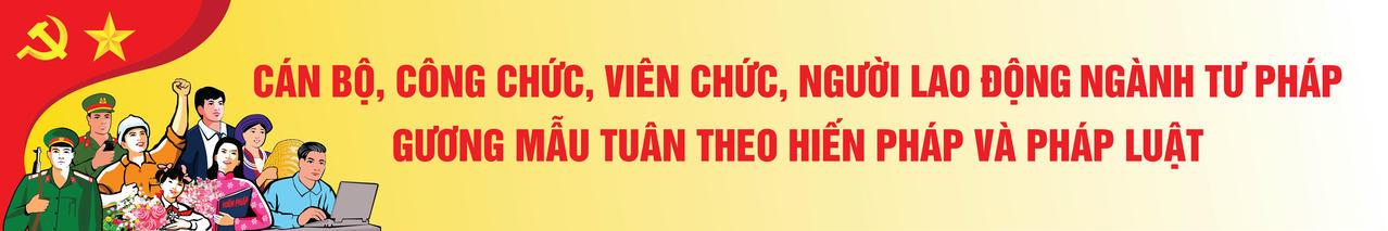Các mẫu pano, banner, standee phục vụ hoạt động truyền thông hưởng ứng Ngày Pháp luật Việt Nam do Bộ Tư pháp thiết kế