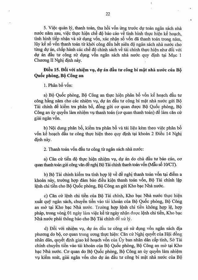Nghị định số 254/2025/NĐ-CP quy định về quản lý, thanh toán, quyết toán dự án sử dụng vốn đầu tư công- Ảnh 22. Nghị định số 254/2025/NĐ-CP quy định về quản lý, thanh toán, quyết toán dự án sử dụng vốn đầu tư công- Ảnh 22.
