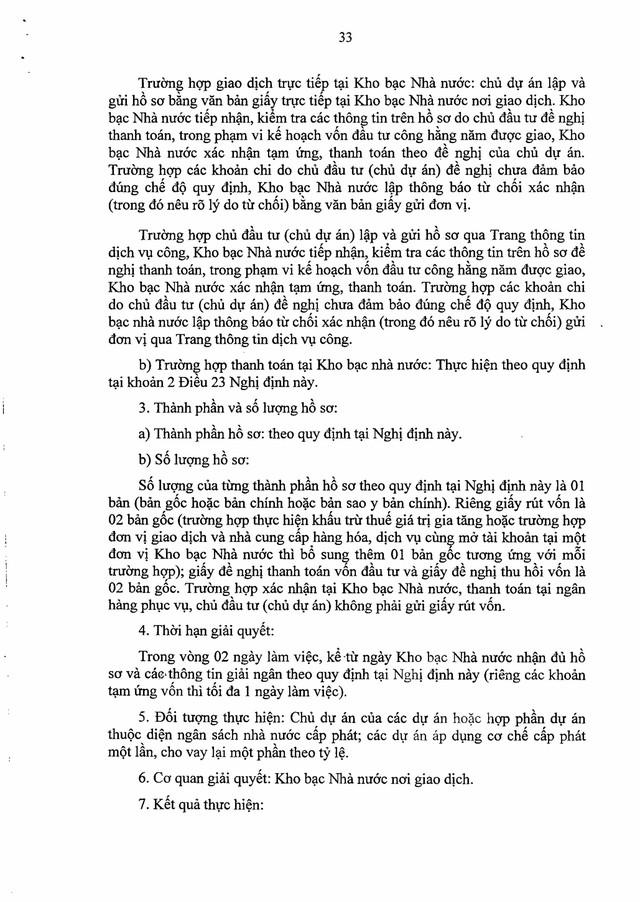 Nghị định số 254/2025/NĐ-CP quy định về quản lý, thanh toán, quyết toán dự án sử dụng vốn đầu tư công- Ảnh 33. Nghị định số 254/2025/NĐ-CP quy định về quản lý, thanh toán, quyết toán dự án sử dụng vốn đầu tư công- Ảnh 33.
