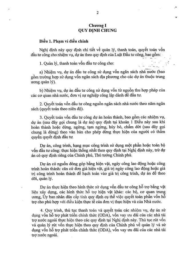 Nghị định số 254/2025/NĐ-CP quy định về quản lý, thanh toán, quyết toán dự án sử dụng vốn đầu tư công- Ảnh 2. Nghị định số 254/2025/NĐ-CP quy định về quản lý, thanh toán, quyết toán dự án sử dụng vốn đầu tư công- Ảnh 2.