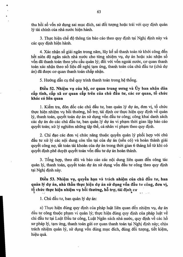 Nghị định số 254/2025/NĐ-CP quy định về quản lý, thanh toán, quyết toán dự án sử dụng vốn đầu tư công- Ảnh 63. Nghị định số 254/2025/NĐ-CP quy định về quản lý, thanh toán, quyết toán dự án sử dụng vốn đầu tư công- Ảnh 63.