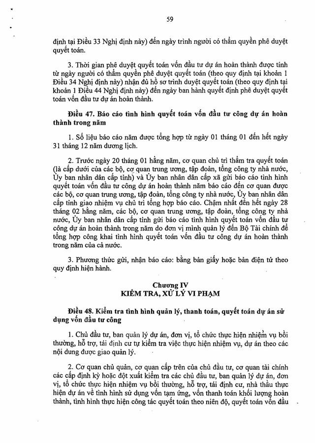 Nghị định số 254/2025/NĐ-CP quy định về quản lý, thanh toán, quyết toán dự án sử dụng vốn đầu tư công- Ảnh 59. Nghị định số 254/2025/NĐ-CP quy định về quản lý, thanh toán, quyết toán dự án sử dụng vốn đầu tư công- Ảnh 59.