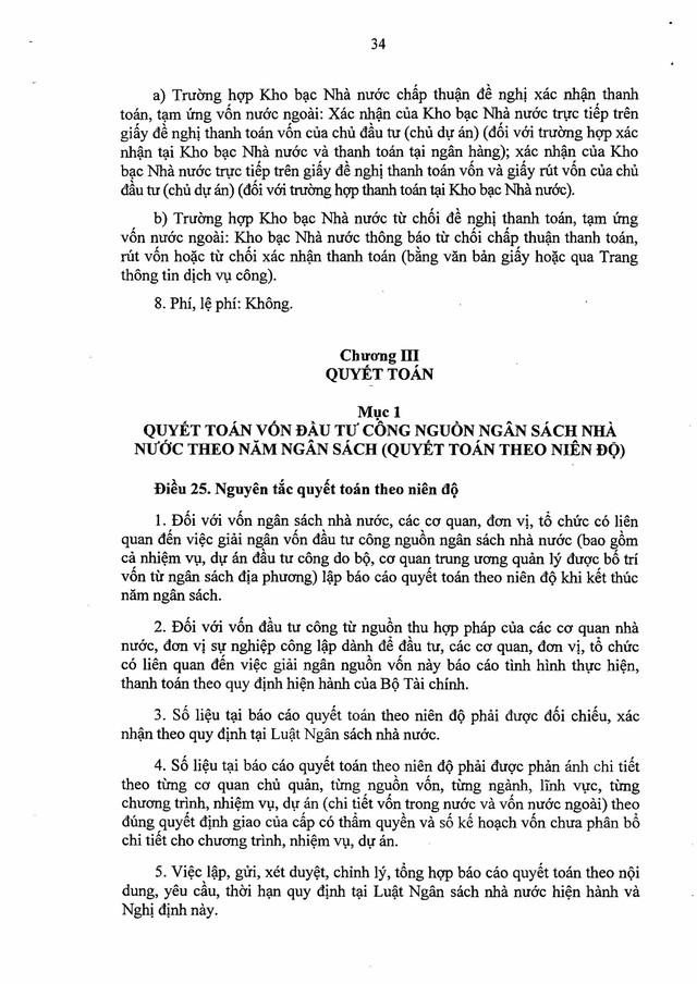 Nghị định số 254/2025/NĐ-CP quy định về quản lý, thanh toán, quyết toán dự án sử dụng vốn đầu tư công- Ảnh 34. Nghị định số 254/2025/NĐ-CP quy định về quản lý, thanh toán, quyết toán dự án sử dụng vốn đầu tư công- Ảnh 34.