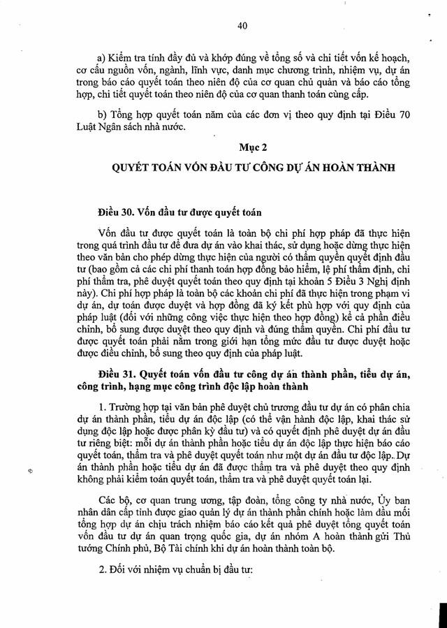 Nghị định số 254/2025/NĐ-CP quy định về quản lý, thanh toán, quyết toán dự án sử dụng vốn đầu tư công- Ảnh 40. Nghị định số 254/2025/NĐ-CP quy định về quản lý, thanh toán, quyết toán dự án sử dụng vốn đầu tư công- Ảnh 40.