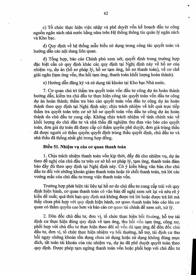 Nghị định số 254/2025/NĐ-CP quy định về quản lý, thanh toán, quyết toán dự án sử dụng vốn đầu tư công- Ảnh 62. Nghị định số 254/2025/NĐ-CP quy định về quản lý, thanh toán, quyết toán dự án sử dụng vốn đầu tư công- Ảnh 62.